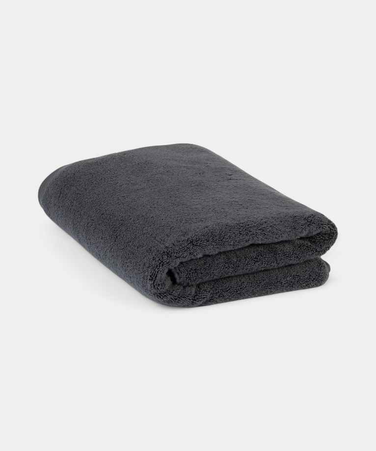 Handdoek zero-twist katoen 70x140 cm | Antraciet