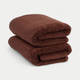 Handdoek zero-twist katoen 50x100 cm (2 st.) | Chestnut