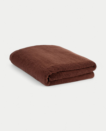 Handdoek zero-twist katoen 100x150 cm | Chestnut