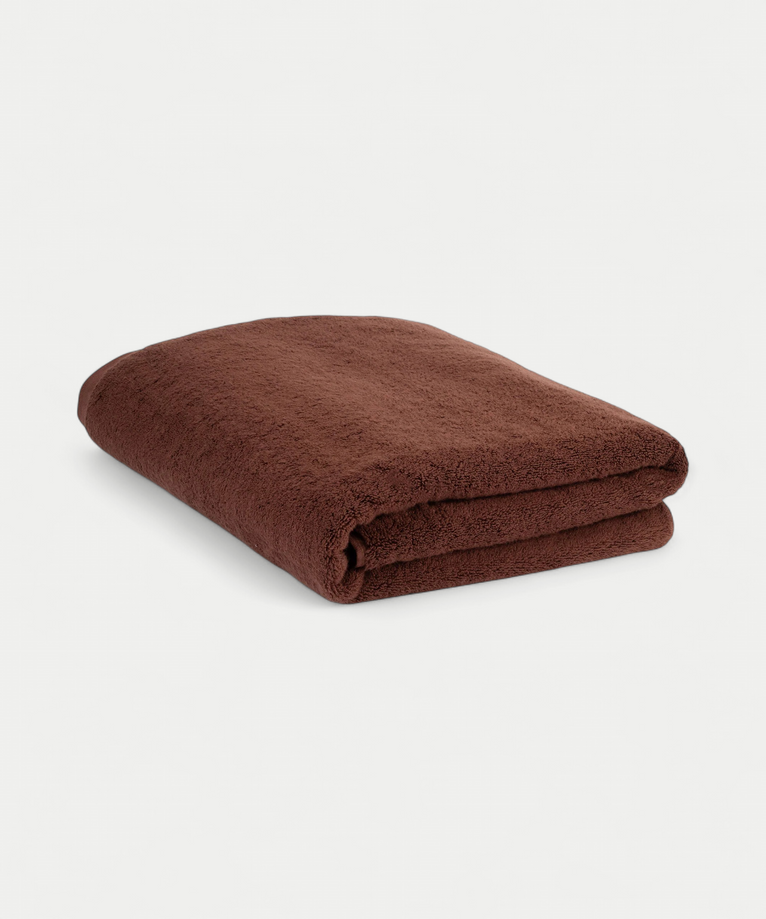 Handdoek zero-twist katoen 100x150 cm | Chestnut