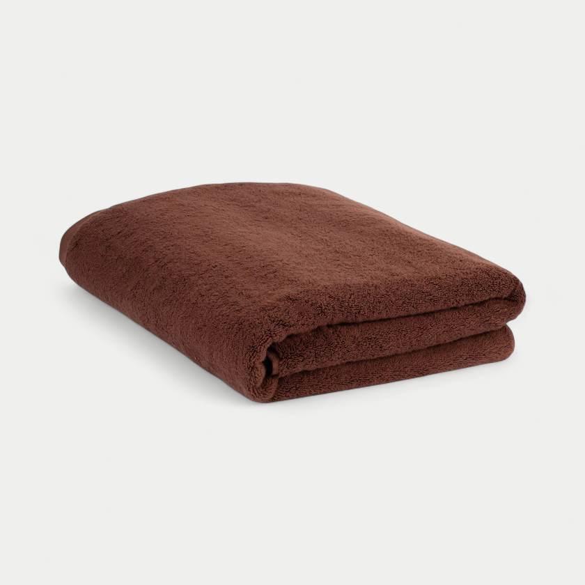 Handdoek zero-twist katoen 100x150 cm | Chestnut