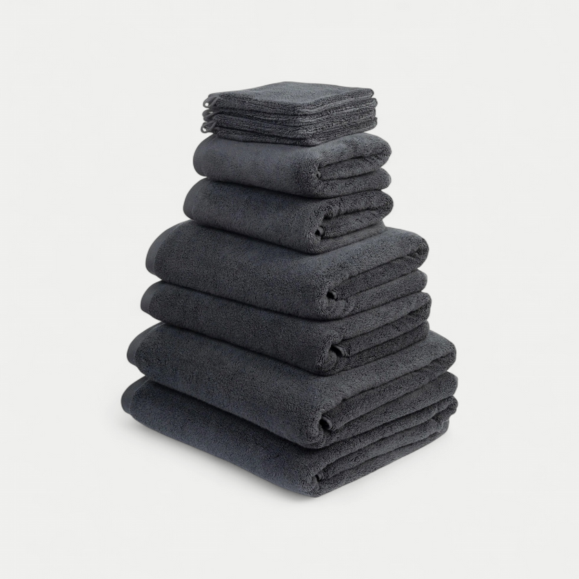 Handdoekset Spa Compleet (10 st.) | Antraciet