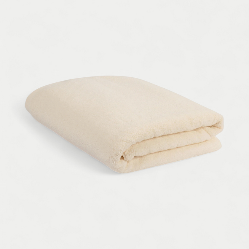 Handdoek zero-twist katoen 100x150 cm | Cream