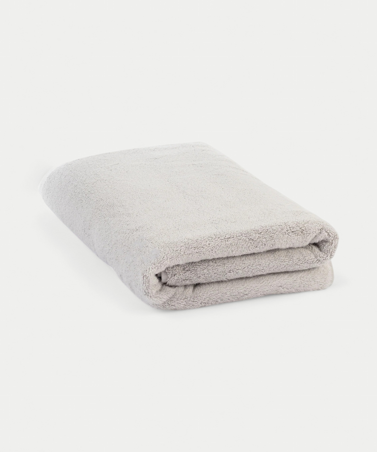 Handdoek zero-twist katoen 100x150 cm | Zilvergrijs
