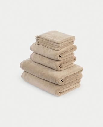 Handdoekset Deluxe (8 st.) | Latte