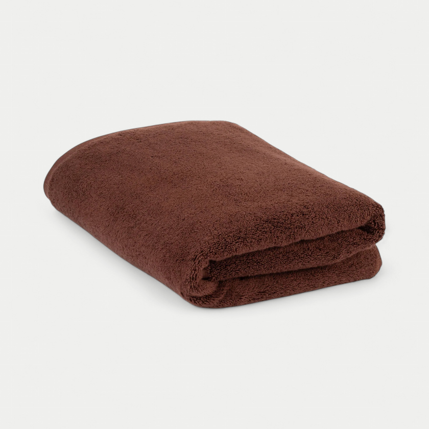 Handdoek zero-twist katoen 70x140 cm | Chestnut