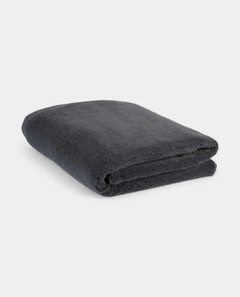 Handdoek zero-twist katoen 100x150 cm | Antraciet