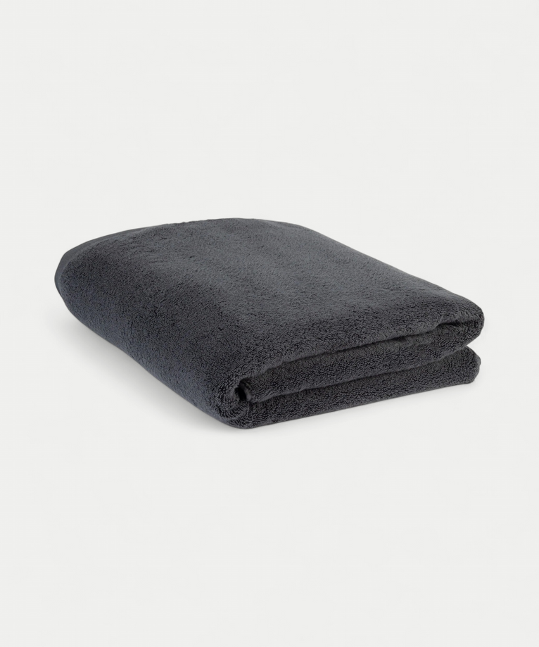 Handdoek zero-twist katoen 100x150 cm | Antraciet