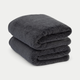 Handdoek zero-twist katoen 50x100 cm (2 st.) | Antraciet