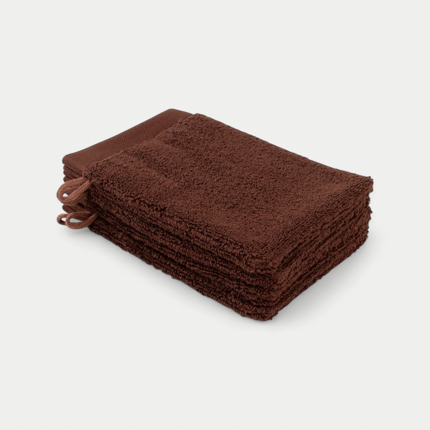 Waschhandschuh Chestnut 16x21 cm | 4 Stück