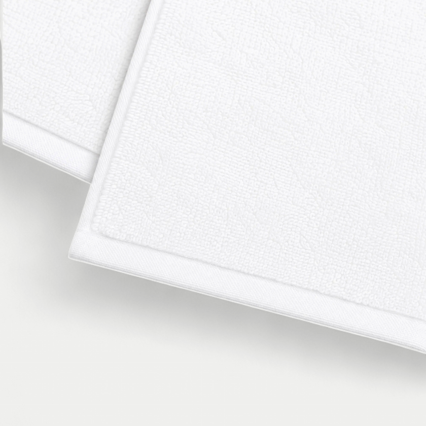 Gastendoekje zero-twist katoen 30x30 cm (4 st.) | Wit