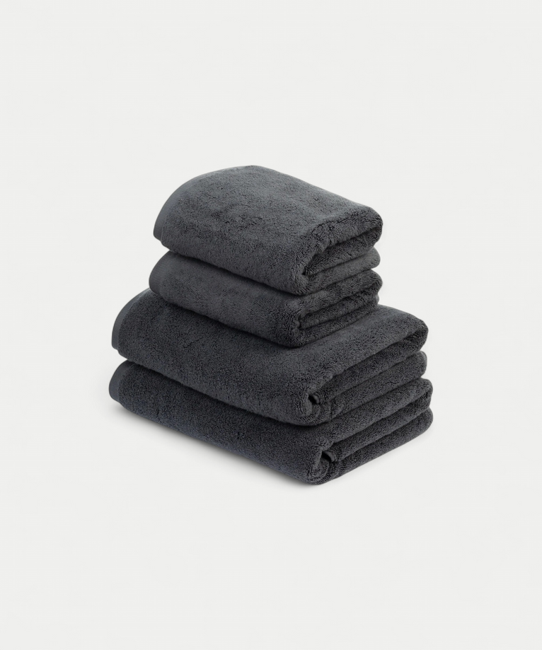Handdoekset Essential (4 st.) | Antraciet