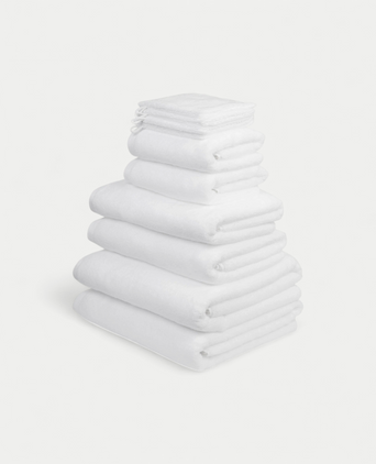Handdoekset Spa Compleet (10 st.) | Wit
