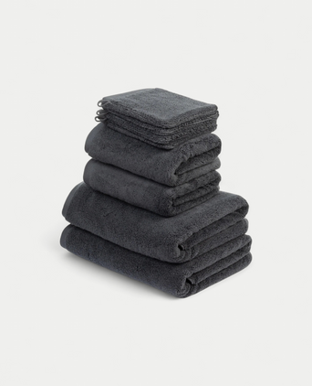 Handdoekset Deluxe (8 st.) | Antraciet