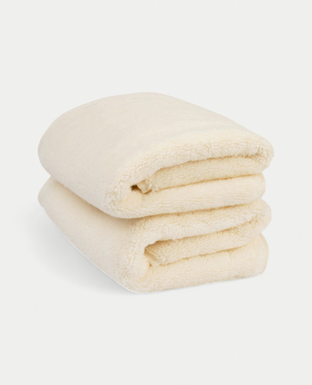 Gastendoekje zero-twist katoen 40x60 cm (2 st.) | Cream