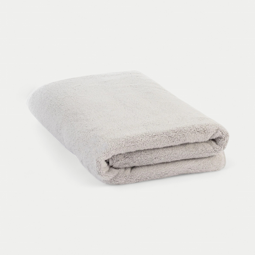 Handdoek zero-twist katoen 70x140 cm | Zilvergrijs