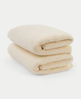 Handdoek zero-twist katoen 50x100 cm (2 st.) | Cream
