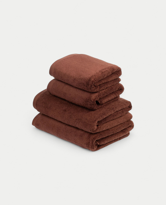 Handdoekset Essential (4 st.) | Chestnut