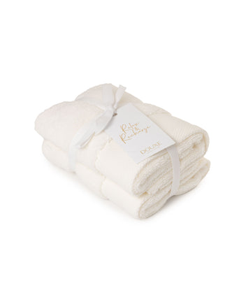 Handdoek zero-twist katoen 50x100 cm | Set van 2 | Cream